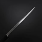 Deba White Steel #2 Kasumi Chokin Sakura-Fuji Or Manche en Buffle et Ébène 150mm-[Musashi]-[Couteaux de cuisine japonais]