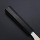 Deba White Steel #2 Kasumi Chokin Sakura-Fuji Or Manche en Buffle et Ébène 150mm-[Musashi]-[Couteaux de cuisine japonais]
