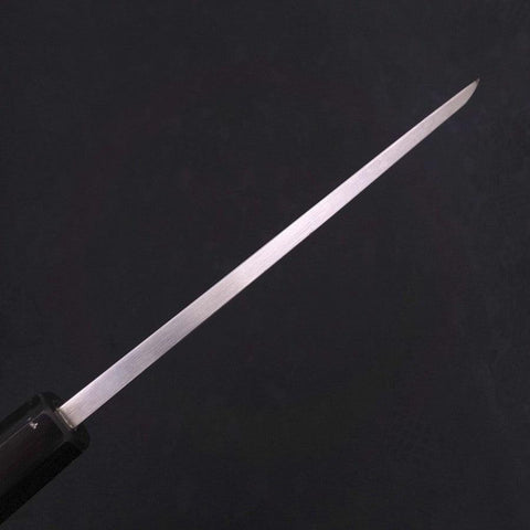 Deba White Steel #2 Kasumi Chokin Silver Dragon Buffalo Ebony Handle 170mm (6.7”)-[Musashi]-[Couteaux de cuisine japonais]
