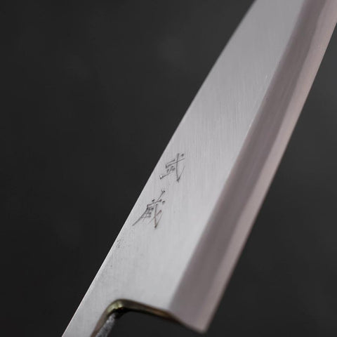 Deba White Steel #2 Kasumi Manche Sumi Urushi 180mm-[Musashi]-[Couteaux de cuisine japonais]