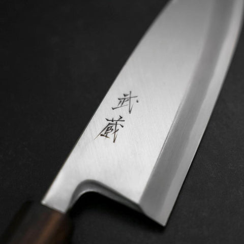 Deba White Steel #2 Kasumi Manche Sumi Urushi 180mm-[Musashi]-[Couteaux de cuisine japonais]