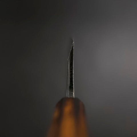 Deba White Steel #2 Kasumi Manche Sumi Urushi 180mm-[Musashi]-[Couteaux de cuisine japonais]