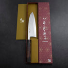 Deba White Steel #2 Kasumi Manche Sumi Urushi 180mm-[Musashi]-[Couteaux de cuisine japonais]