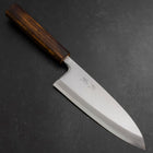 Deba White Steel #2 Kasumi Manche Sumi Urushi 180mm-[Musashi]-[Couteaux de cuisine japonais]