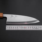 Deba White Steel #2 Kasumi Manche Yaki Urushi 180mm-[Musashi]-[Couteaux de cuisine japonais]