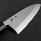 Deba White Steel #2 Kasumi Manche en Buffle et Bois de Teck 150mm-[Musashi]-[Couteaux de cuisine japonais]