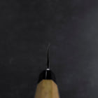 Deba White Steel #2 Kasumi Manche en Buffle et Bois de Teck 150mm-[Musashi]-[Couteaux de cuisine japonais]