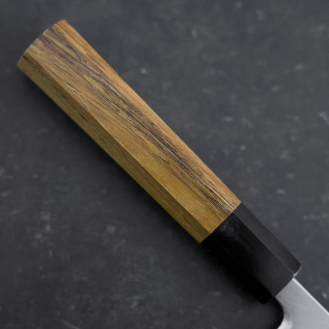 Deba White Steel #2 Kasumi Manche en Buffle et Bois de Teck 150mm-[Musashi]-[Couteaux de cuisine japonais]