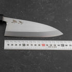 Deba White Steel #2 Kasumi Manche en Buffle et Bois de Teck 150mm-[Musashi]-[Couteaux de cuisine japonais]