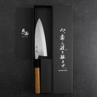 Deba White Steel #2 Kasumi Manche en Buffle et Bois de Teck 150mm-[Musashi]-[Couteaux de cuisine japonais]