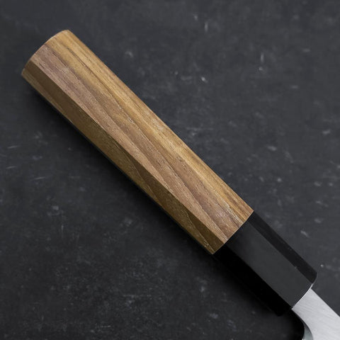 Deba White Steel #2 Kasumi Manche en Buffle et Bois de Teck 165mm-[Musashi]-[Couteaux de cuisine japonais]
