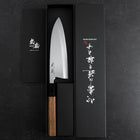 Deba White Steel #2 Kasumi Manche en Buffle et Bois de Teck 165mm-[Musashi]-[Couteaux de cuisine japonais]