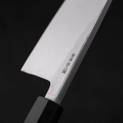 Deba White Steel #2 Kasumi Manche en Buffle et Bois de Teck 180mm-[Musashi]-[Couteaux de cuisine japonais]