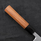 Deba White Steel #2 Kasumi Manche en Buffle et Bois de Teck 180mm-[Musashi]-[Couteaux de cuisine japonais]