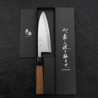 Deba White Steel #2 Kasumi Manche en Buffle et Bois de Teck 180mm-[Musashi]-[Couteaux de cuisine japonais]