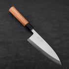 Deba White Steel #2 Kasumi Manche en Buffle et Bois de Teck 180mm-[Musashi]-[Couteaux de cuisine japonais]