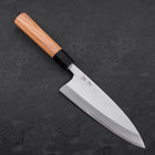 Deba White Steel #2 Kasumi Manche en Buffle et Bois de Teck 180mm-[Musashi]-[Couteaux de cuisine japonais]