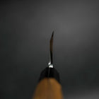 Deba White Steel #2 Kasumi Manche en Buffle et Bois de Teck 195mm-[Musashi]-[Couteaux de cuisine japonais]