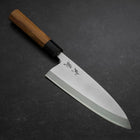 Deba White Steel #2 Kasumi Manche en Buffle et Bois de Teck 195mm-[Musashi]-[Couteaux de cuisine japonais]