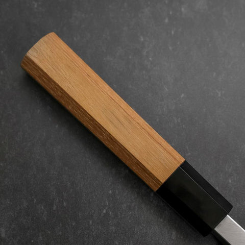 Deba White Steel #2 Kasumi Manche en Buffle et Bois de Teck 210mm-[Musashi]-[Couteaux de cuisine japonais]