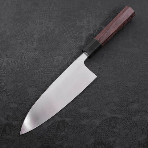 Deba White Steel #2 Kasumi Manche en Buffle et Bois de Wengé 180mm-[Musashi]-[Couteaux de cuisine japonais]