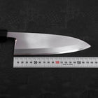 Deba White Steel #2 Kasumi Manche en Buffle et Bois de Wengé 180mm-[Musashi]-[Couteaux de cuisine japonais]