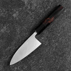 Deba White Steel #2 Kasumi Manche en Buffle et Ébène 120mm-[Musashi]-[Couteaux de cuisine japonais]
