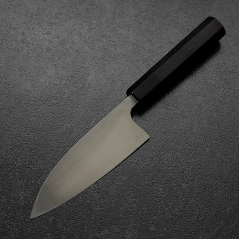Deba White Steel #2 Kasumi Manche en Buffle et Ébène 150mm-[Musashi]-[Couteaux de cuisine japonais]
