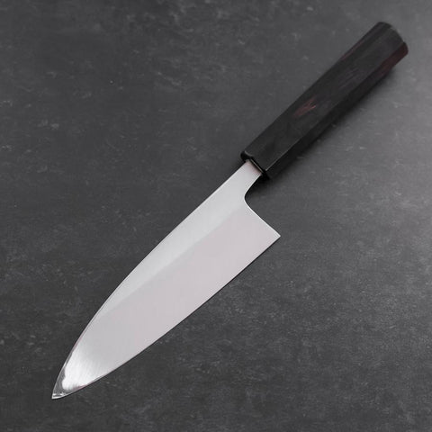 Deba White Steel #2 Kasumi Manche en Buffle et Ébène 165mm-[Musashi]-[Couteaux de cuisine japonais]
