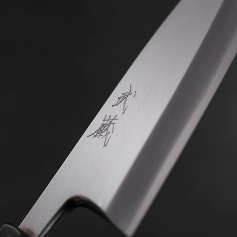 Deba White Steel #2 Kasumi Manche en Buffle et Ébène 165mm-[Musashi]-[Couteaux de cuisine japonais]