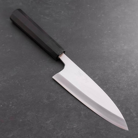 Deba White Steel #2 Kasumi Manche en Buffle et Ébène 165mm-[Musashi]-[Couteaux de cuisine japonais]