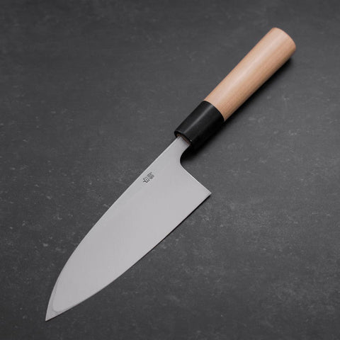 Deba White Steel #2 Kasumi Manche en Buffle et Magnolia 150mm-[Musashi]-[Couteaux de cuisine japonais]