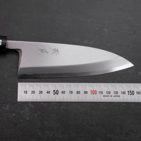 Deba White Steel #2 Kasumi Manche en Buffle et Magnolia 150mm-[Musashi]-[Couteaux de cuisine japonais]