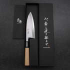 Deba White Steel #2 Kasumi Manche en Buffle et Magnolia 150mm-[Musashi]-[Couteaux de cuisine japonais]