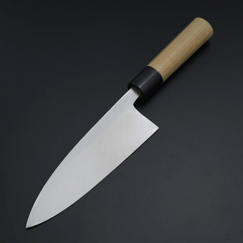 Deba White Steel #2 Kasumi Manche en Buffle et Magnolia 180mm-[Musashi]-[Couteaux de cuisine japonais]