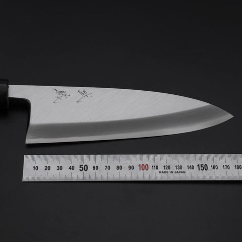 Deba White Steel #2 Kasumi Manche en Buffle et Magnolia 180mm-[Musashi]-[Couteaux de cuisine japonais]