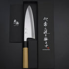 Deba White Steel #2 Kasumi Manche en Buffle et Magnolia 180mm-[Musashi]-[Couteaux de cuisine japonais]