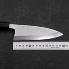 Deba White Steel #2 Kasumi Manche en Buffle et Teck 150mm-[Musashi]-[Couteaux de cuisine japonais]