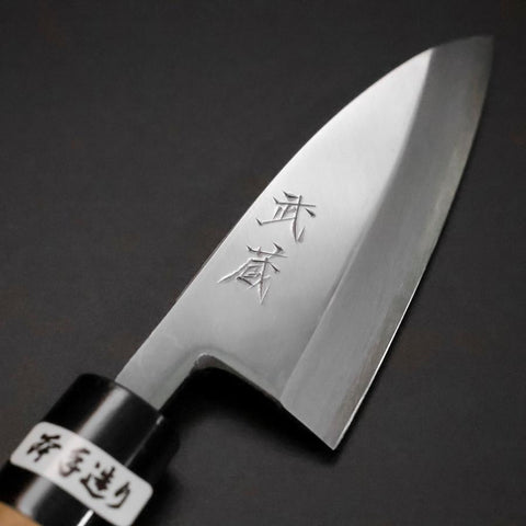 Deba White Steel #2 Kasumi Manche en Cerisier 105mm-[Musashi]-[Couteaux de cuisine japonais]