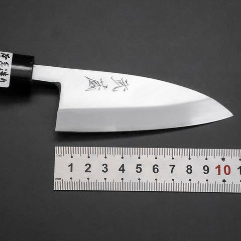 Deba White Steel #2 Kasumi Manche en Cerisier 105mm-[Musashi]-[Couteaux de cuisine japonais]