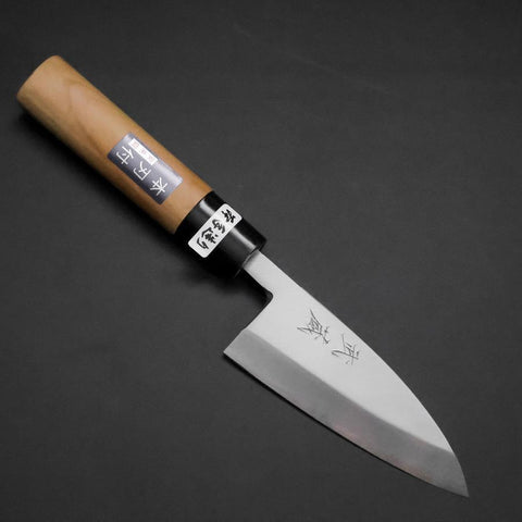 Deba White Steel #2 Kasumi Manche en Cerisier 105mm-[Musashi]-[Couteaux de cuisine japonais]