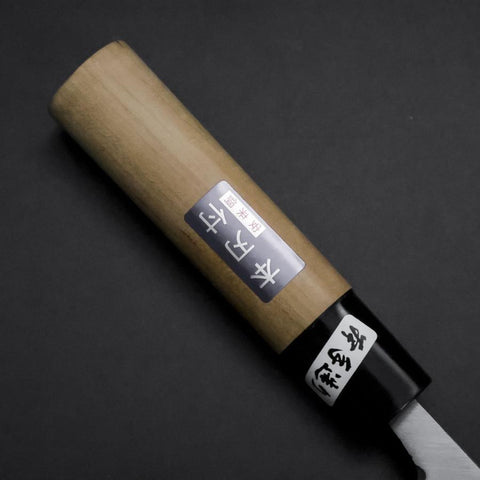 Deba White Steel #2 Kasumi Manche en Cerisier 120mm-[Musashi]-[Couteaux de cuisine japonais]