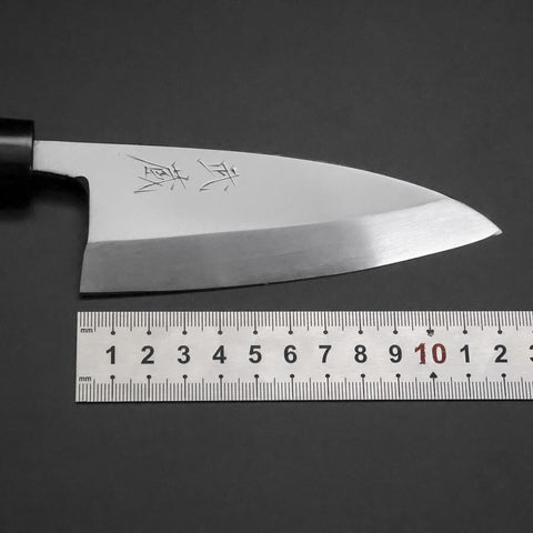 Deba White Steel #2 Kasumi Manche en Cerisier 120mm-[Musashi]-[Couteaux de cuisine japonais]