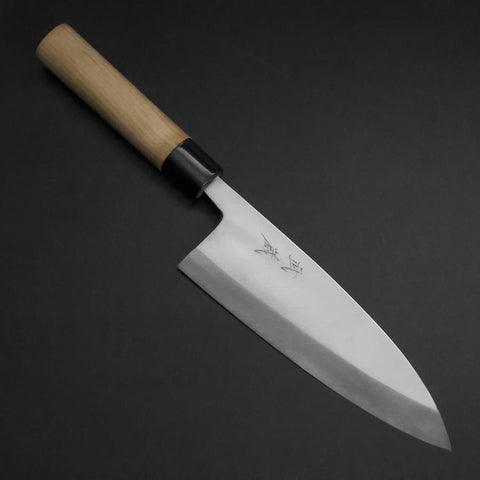 Deba White Steel #2 Kasumi Manche en Cerisier 180mm-[Musashi]-[Couteaux de cuisine japonais]
