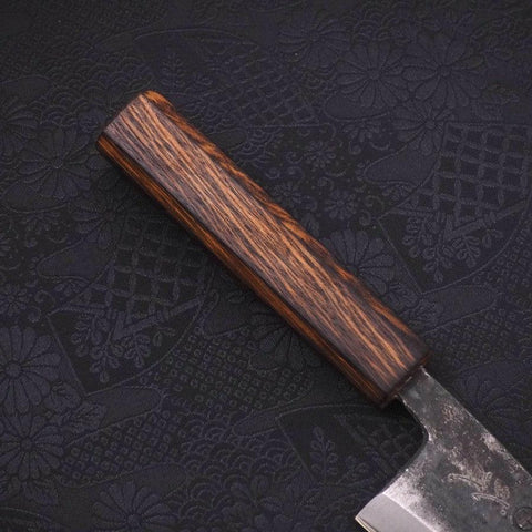 Deba White Steel #2 Kurouchi Manche Sumi Urushi 105mm-[Musashi]-[Couteaux de cuisine japonais]