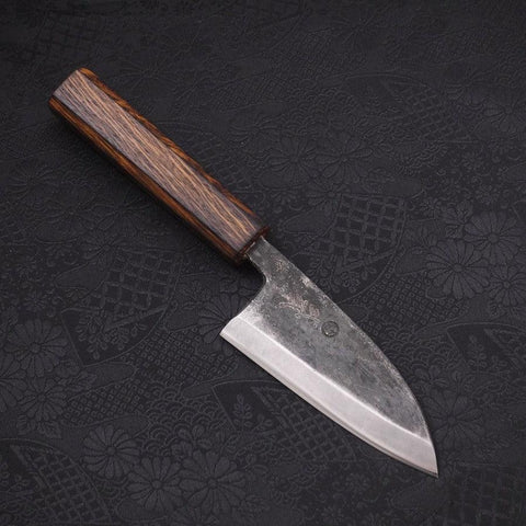 Deba White Steel #2 Kurouchi Manche Sumi Urushi 105mm-[Musashi]-[Couteaux de cuisine japonais]