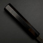 Deba White Steel #2 Kurouchi Manche en Buffle et Ébène 180mm-[Musashi]-[Couteaux de cuisine japonais]