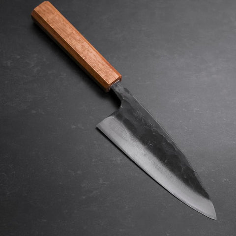 Deba White Steel #2 Kurouchi Manche en Chêne 150mm-[Musashi]-[Couteaux de cuisine japonais]