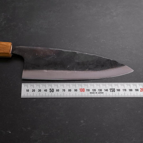 Deba White Steel #2 Kurouchi Manche en Chêne 180mm-[Musashi]-[Couteaux de cuisine japonais]