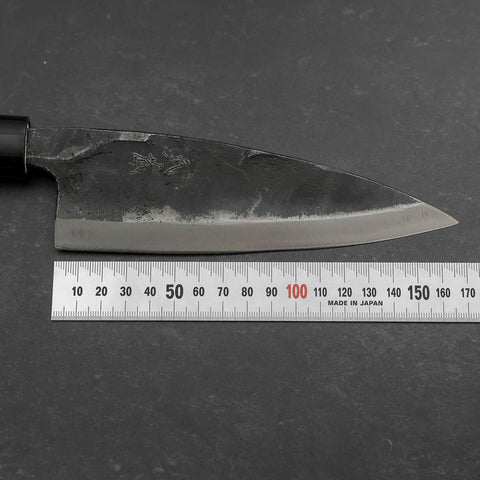 Deba White Steel #2 Kurouchi Manche en Magnolia 165mm-[Musashi]-[Couteaux de cuisine japonais]